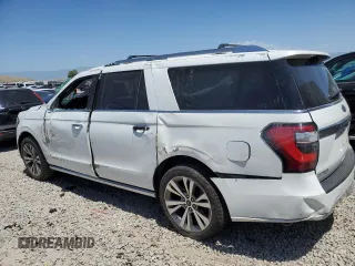 2020 Ford Expedition Max Platinum with VIN 1FMJK1MT5LEA92475, listed as a Copart auction lot 58872975 with 63,215 mi miles and Salvage title. Bid and sale history available at DreamBid. Image 2.