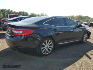 2012 Hyundai Azera with VIN KMHFH4JGXCA179583, listed as a Copart auction lot 72404454 with 68,360 mi miles and Salvage Title. Bid and sale history available at carsss.com. Image 3.
