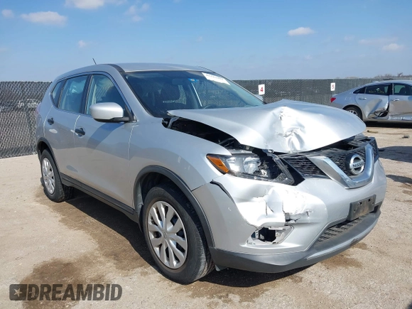 2016 Nissan Rogue SV with VIN KNMAT2MV6GP606255, listed as a IAAI auction lot 41523381 with Not Provided miles and . Bid and sale history available at carsss.com. Image 1.