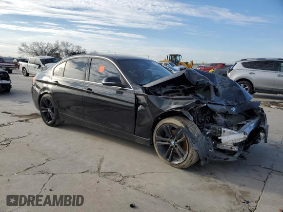 2017 BMW 3 Series 330i with VIN WBA8B9C54HK676408, listed as a Copart auction lot 87672795 with Not Provided miles and Salvage Title. Bid and sale history available at carsss.com. Image 4.