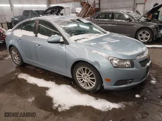 2011 Chevrolet Cruze ECO w/1XF with VIN 1G1PJ5S98B7284808, listed as a IAAI auction lot 41504498 with 114,400 mi miles. Bid and sale history available at carsss.com. Image 1.