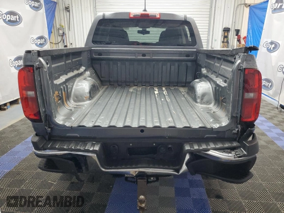 2021 Chevrolet Colorado 2WD Work Truck with VIN 1GCGSBEA8M1173111, listed as a Copart auction lot 55069915 with 95,665 mi miles and Clean title. Bid and sale history available at DreamBid. Image 6.
