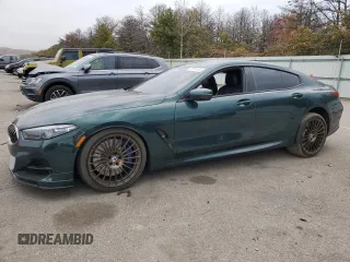 2022 BMW 8 Series with VIN WBAGX0C14NCK20789, listed as a Copart auction lot 75818154 with 40,957 mi miles and Salvage title. Bid and sale history available at DreamBid. Image 1.