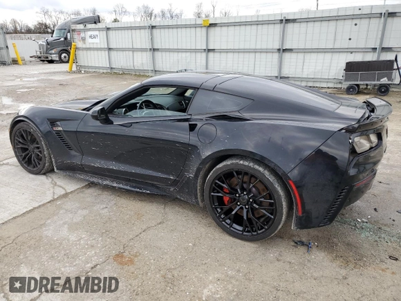 2019 Chevrolet Corvette Z06 2LZ with VIN 1G1YS2D68K5605471, listed as a Copart auction lot 84206164 with 87,844 mi miles and Salvage Title. Bid and sale history available at carsss.com. Image 2.
