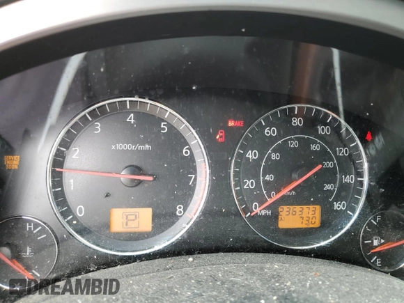 2005 Infiniti FX with VIN JNRAS08U55X109834, listed as a Copart auction lot 42297905 with 236,373 mi miles and Salvage title. Bid and sale history available at DreamBid. Image 9.