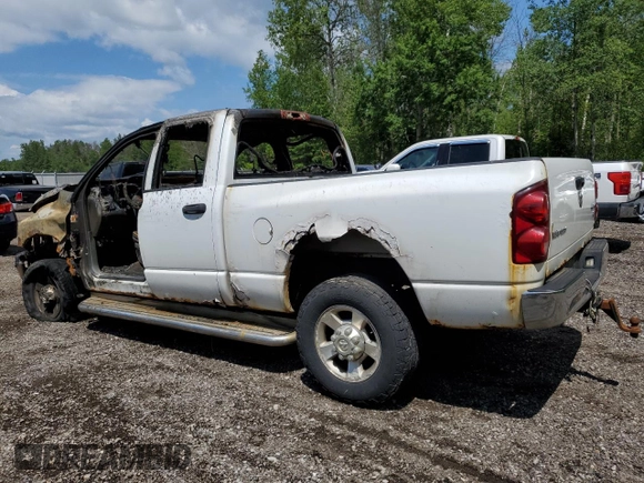 2007 Dodge Ram 2500 SLT with VIN 1D7KS28D37J539664, listed as a Copart auction lot 60873114 with 0 mi miles and Non Repairable. Bid and sale history available at carsss.com. Image 2.