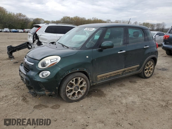 2014 FIAT 500L Trekking with VIN ZFBCFADH5EZ017786, listed as a Copart auction lot 47629804 with 151,113 mi miles and Salvage title. Bid and sale history available at DreamBid. Image 1.