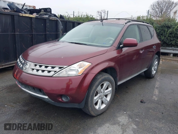2007 Nissan Murano S with VIN JN8AZ08W37W663397, listed as a IAAI auction lot 41552454 with 236,888 mi miles and . Bid and sale history available at DreamBid. Image 2.