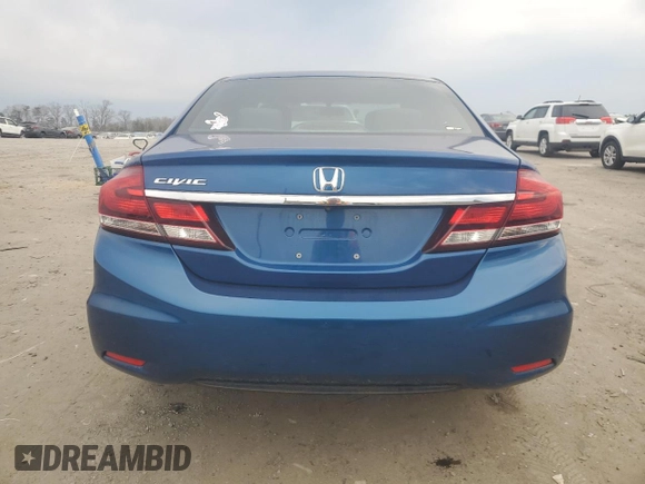 2014 Honda Civic Sedan EX with VIN 19XFB2F83EE084634, listed as a Copart auction lot 46585605 with 97,213 mi miles and Salvage Title. Bid and sale history available at carsss.com. Image 6.