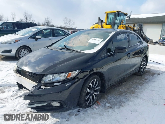 2015 Honda Civic EX-L with VIN 19XFB2F9XFE077383, listed as a IAAI auction lot 41353115 with Not Provided miles and . Bid and sale history available at DreamBid. Image 2.