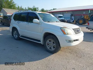 2006 Lexus GX 470 z VIN JTJBT20X160116855, wystawiony jako IAAI lot #42449955 z przebiegiem 173 248 mil mil oraz . Historia ofert i sprzedaży dostępna na DreamBid. Obrazek 1.