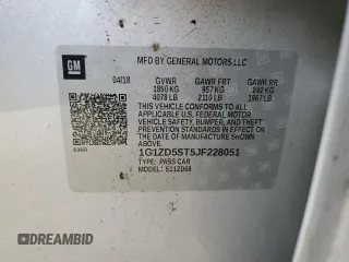 2018 Chevrolet Malibu LT z VIN 1G1ZD5ST5JF228051, wystawiony jako Copart lot #58266925 z przebiegiem 110 853 mil mil oraz Szkoda całkowita • Salvage title. Historia ofert i sprzedaży dostępna na DreamBid. Obrazek 12.