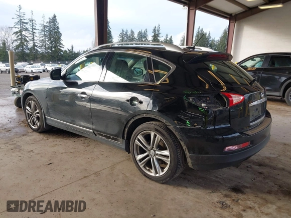 2012 Infiniti EX Journey with VIN JN1AJ0HR0CM452115, listed as a IAAI auction lot 41625220 with 168,146 mi miles. Bid and sale history available at carsss.com. Image 3.