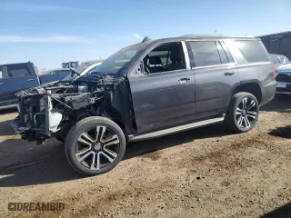 2018 Chevrolet Tahoe LT with VIN 1GNSKBKC1JR266735, listed as a Copart auction lot 48155685 with 100,360 mi miles and Salvage Title. Bid and sale history available at carsss.com. Image 1.