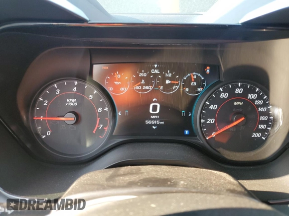 2017 Chevrolet Camaro 2SS with VIN 1G1FG1R71H0143751, listed as a Copart auction lot 59161935 with 56,915 mi miles and Salvage title. Bid and sale history available at DreamBid. Image 9.