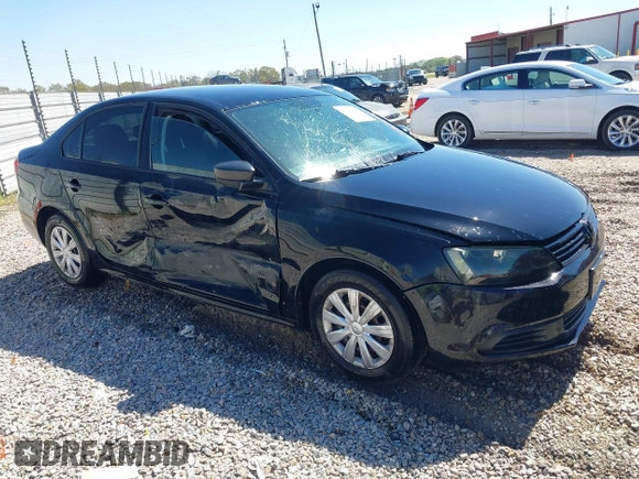 2013 Volkswagen Jetta Sedan S with VIN 3VW2K7AJ9DM353114, listed as a IAAI auction lot 41822324 with 95,658 mi miles. Bid and sale history available at carsss.com. Image 1.