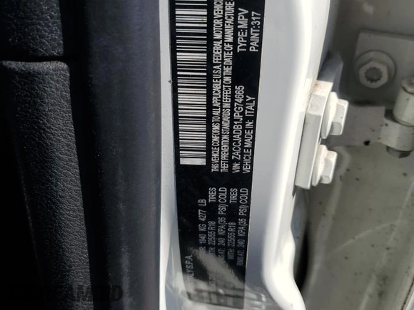 2018 Jeep Renegade Limited z VIN ZACCJADB1JPG74665, wystawiony jako Copart lot #46935345 z przebiegiem 80 318 mil mil oraz Szkoda całkowita • Salvage title. Historia ofert i sprzedaży dostępna na DreamBid. Obrazek 13.