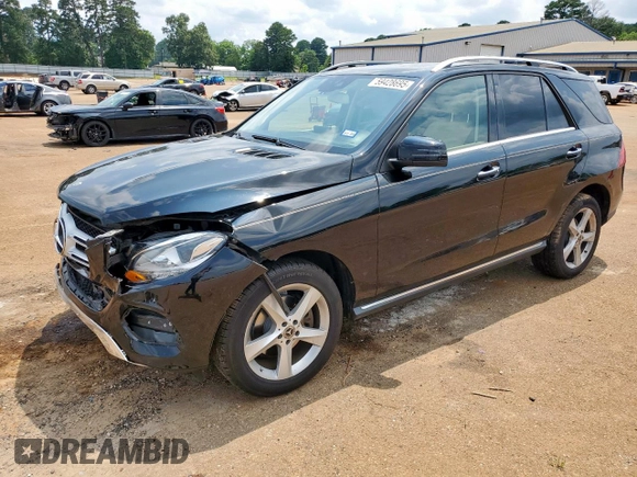 2017 Mercedes-Benz GLE 350 with VIN 4JGDA5HB9HA983778, listed as a Copart auction lot 59428695 with 103,797 mi miles and Salvage title. Bid and sale history available at DreamBid. Image 1.