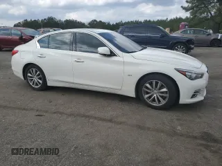 2017 Infiniti Q50 Signature Edition with VIN JN1EV7APXHM736348, listed as a Copart auction lot 51352315 with 159,434 mi miles and Salvage Title. Bid and sale history available at DreamBid. Image 4.