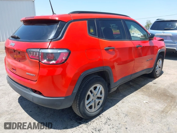 2018 Jeep Compass Sport с VIN 3C4NJCAB7JT123223, выставлен на аукционе IAAI как лот 42441627 с пробегом 90 273 миль миль и . История ставок и продаж доступна на DreamBid. Изображение 4.