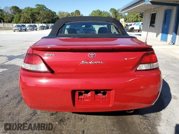 2001 Toyota Solara SE with VIN 2T1FF22P81C444362, listed as a Copart auction lot 82091604 with 205,145 mi miles and Non Repairable. Bid and sale history available at DreamBid. Image 6.