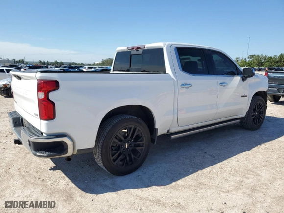 2020 Chevrolet Silverado 1500 LTZ with VIN 1GCPWEED0LZ363243, listed as a Copart auction lot 70749714 with 50,856 mi miles and Salvage Title. Bid and sale history available at carsss.com. Image 3.