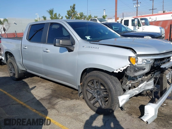 2022 Chevrolet Silverado 1500 RST with VIN 1GCPADED5NZ538386, listed as a IAAI auction lot 40808587 with 55,612 mi miles and . Bid and sale history available at DreamBid. Image 1.