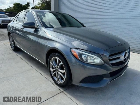 2017 Mercedes-Benz C 300 with VIN 55SWF4KB4HU214841, listed as a Copart auction lot 49930075 with 162,210 mi miles and Salvage Title. Bid and sale history available at carsss.com. Image 4.