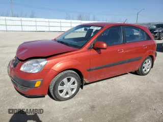 2007 Kia Rio SX with VIN KNADE163176201534, listed as a Copart auction lot 54682195 with 388,812 mi miles and Clean Title. Bid and sale history available at carsss.com. Image 1.