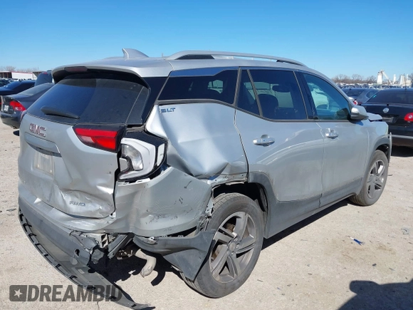2019 GMC Terrain SLT with VIN 3GKALVEV2KL190083, listed as a IAAI auction lot 41722437 with 148,898 mi miles. Bid and sale history available at carsss.com. Image 4.