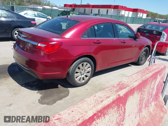 2014 Chrysler 200 LX with VIN 1C3CCBAB6EN211685, listed as a IAAI auction lot 42061267 with 178,834 mi miles. Bid and sale history available at carsss.com. Image 4.