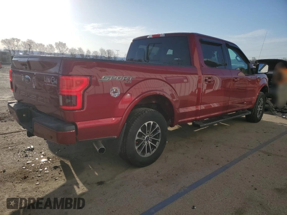 2018 Ford F-150 XL with VIN 1FTFW1E52JKC11290, listed as a Copart auction lot 49002275 with 51,684 mi miles and Salvage Title. Bid and sale history available at DreamBid. Image 3.