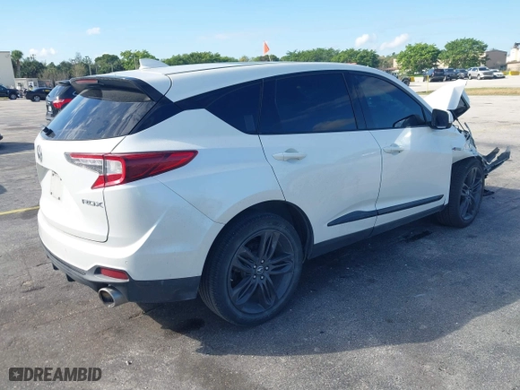 2019 Acura RDX w/A-Spec Pkg with VIN 5J8TC1H66KL021554, listed as a IAAI auction lot 41677107 with 78,474 mi miles. Bid and sale history available at carsss.com. Image 4.