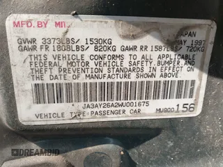 1998 Mitsubishi Mirage DE z VIN JA3AY26A2WU001675, wystawiony jako IAAI lot #42484995 z przebiegiem 89 680 mil mil oraz . Historia ofert i sprzedaży dostępna na DreamBid. Obrazek 9.