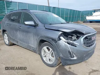 2018 GMC Terrain SLE with VIN 3GKALMEX1JL341070, listed as a IAAI auction lot 41692565 with 128,677 mi miles. Bid and sale history available at carsss.com. Image 1.