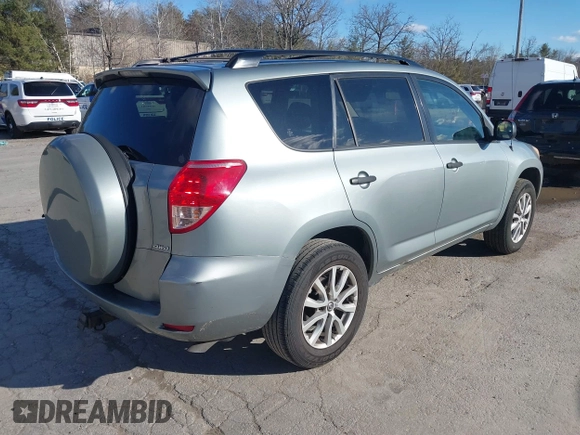 2008 Toyota RAV4 with VIN JTMBK33V486036696, listed as a IAAI auction lot 41718683 with 220,406 mi miles. Bid and sale history available at carsss.com. Image 4.
