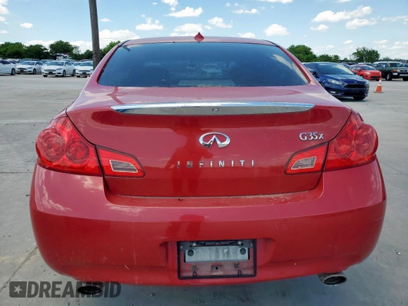 2008 Infiniti G35 x with VIN JNKBV61F28M252786, listed as a Copart auction lot 56582585 with 120,324 mi miles and Clean Title. Bid and sale history available at DreamBid. Image 6.