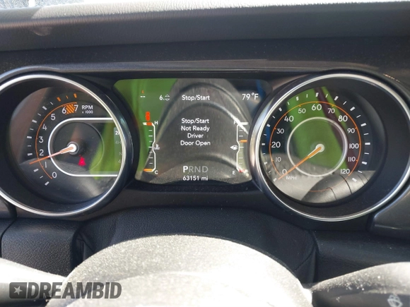 2020 Jeep Wrangler Unlimited Sahara with VIN 1C4HJXEN4LW330867, listed as a IAAI auction lot 41790709 with 63,151 mi miles. Bid and sale history available at carsss.com. Image 7.