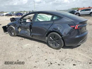 2024 Tesla Model 3 with VIN 5YJ3E1EA5RF742432, listed as a Copart auction lot 47646525 with 3,792 mi miles and Non Repairable. Bid and sale history available at DreamBid. Image 2.