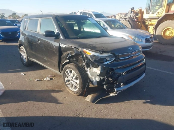 2019 Kia Soul + with VIN KNDJP3A51K7908964, listed as a IAAI auction lot 41217627 with 112,077 mi miles. Bid and sale history available at carsss.com. Image 1.
