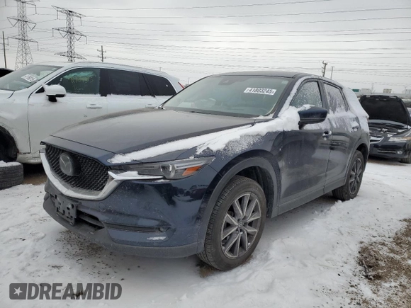 2018 Mazda CX-5 S Premium with VIN JM3KFBDM5J1378978, listed as a Copart auction lot 41803245 with 76,758 mi miles and Salvage Title. Bid and sale history available at DreamBid. Image 1.