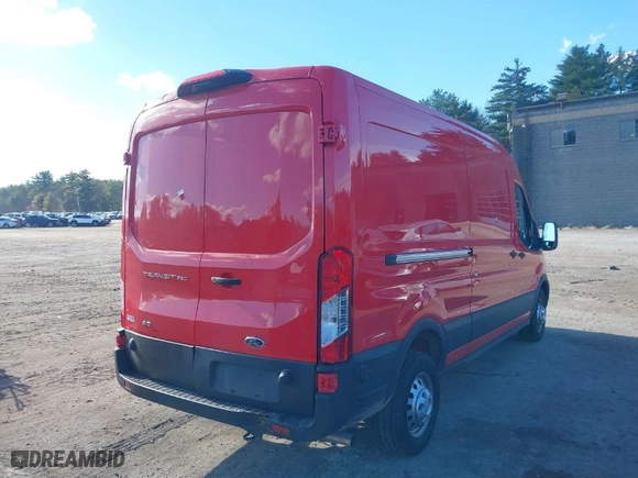 2024 Ford Transit Cargo Van with VIN 1FTBR2C80RKA48160, listed as a IAAI auction lot 40732677 with NaN miles. Bid and sale history available at carsss.com. Image 4.