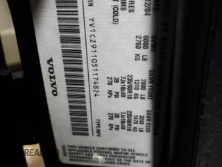 2005 Volvo XC90 with VIN YV1CZ911051174824, listed as a Copart auction lot 89026035 with 224,717 mi miles and Salvage Title. Bid and sale history available at carsss.com. Image 12.