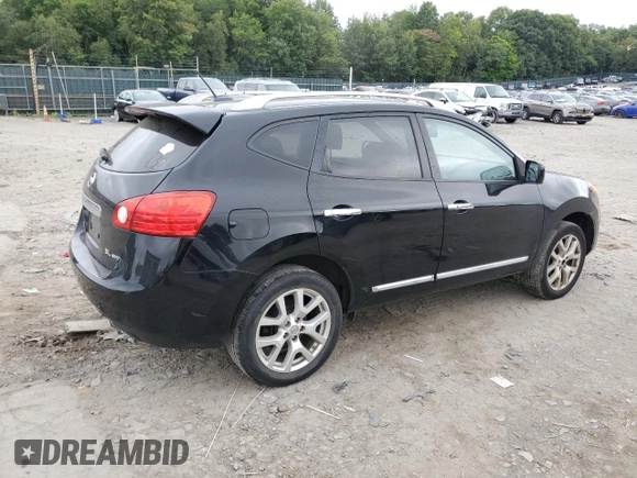 2012 Nissan Rogue SV with VIN JN8AS5MV9CW413655, listed as a Copart auction lot 81147634 with 175,443 mi miles and Clean Title. Bid and sale history available at carsss.com. Image 3.