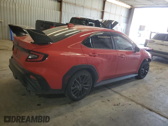 2022 Subaru WRX Premium with VIN JF1VBAF63N9015974, listed as a Copart auction lot 48869695 with 38,752 mi miles and Salvage Title. Bid and sale history available at DreamBid. Image 3.