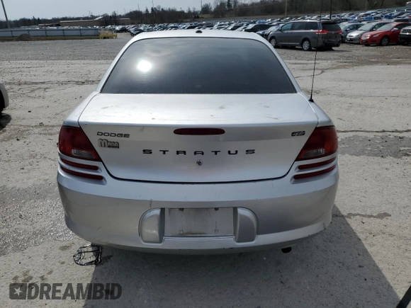 2006 Dodge Stratus SXT z VIN 1B3EL46X36N266831, wystawiony jako Copart lot #41537065 z przebiegiem 217 920 mil mil oraz Szkoda całkowita • Salvage title. Historia ofert i sprzedaży dostępna na DreamBid. Obrazek 6.