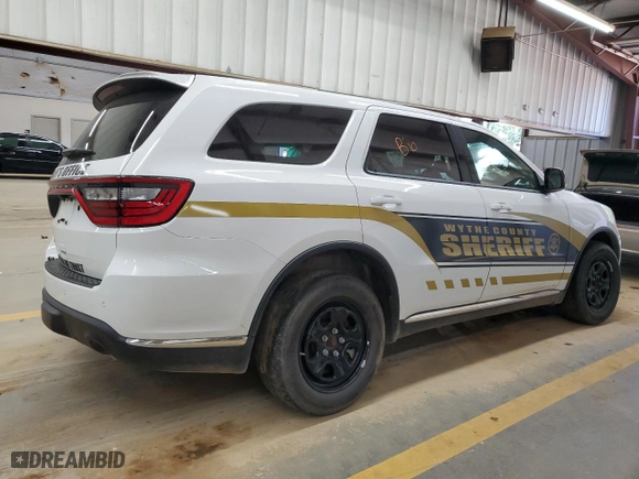2023 Dodge Durango Pursuit with VIN 1C4SDJFT4PC590782, listed as a Copart auction lot 69877884 with 0 mi miles and Salvage Title. Bid and sale history available at carsss.com. Image 3.
