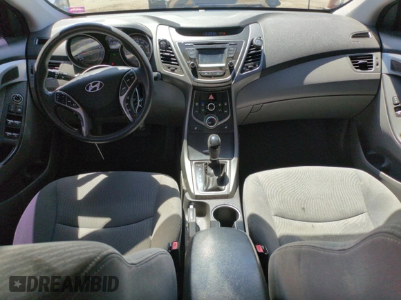 2014 Hyundai Elantra SE z VIN KMHDH4AE3EU150983, wystawiony jako Copart lot #58413865 z przebiegiem 174 038 mil mil oraz Szkoda całkowita • Salvage title. Historia ofert i sprzedaży dostępna na DreamBid. Obrazek 8.