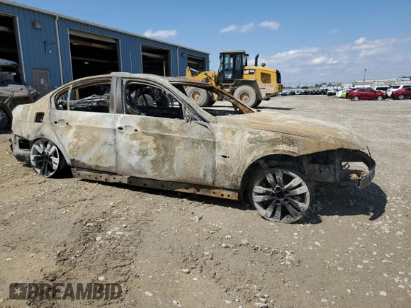 2011 BMW 3 Series 335i xDrive with VIN WBAPL5C57BA917604, listed as a Copart auction lot 53989535 with Not provided miles and Non repairable. Bid and sale history available at DreamBid. Image 4.
