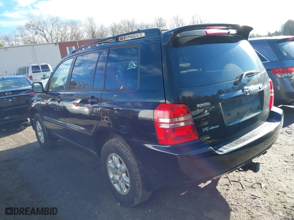 2003 Toyota Highlander with VIN JTEHF21AX30112437, listed as a IAAI auction lot 41184388 with 168,265 mi miles. Bid and sale history available at carsss.com. Image 3.